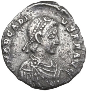 obverse: Arcadius (383-408).. AR Siliqua, Mediolanum mint, 388-393