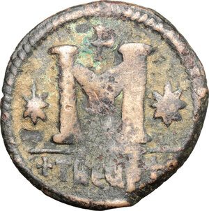 reverse: Justinian I (527-565).. AE Follis, Antioch mint, 528-532