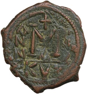 reverse: Heraclius (610-641).. AE Follis, Cyzicus mint