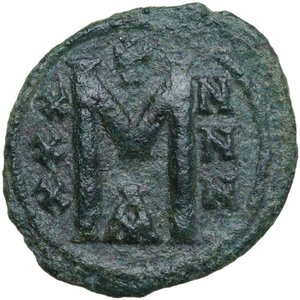 reverse: Leo V, the Armenian (813-820).. AE Follis, Constantinople mint