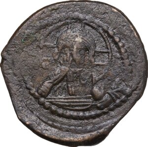 obverse: Time of Romanus IV (1068-1071).. AE Follis, Constantinople mint