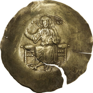 obverse: John II, Comnenus (1118-1143).. EL Aspron Trachy, Constantinople mint