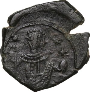 reverse: Manuel I Comnenus (1143-1180).. AE Tetarteron, Thessalonica mint