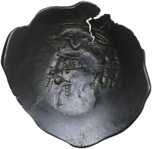 reverse: Isaac II Angelus (1185-1195).. BI Aspron Trachy, Constantinople mint