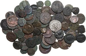 obverse: The Roman Empire.. Multiple lot of ninty-five (95) unclassified BI/AE coins