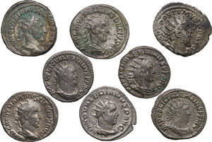 obverse: The Roman Empire.. Multiple lot of eight (8) BI Antoniniani