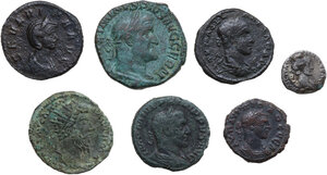 obverse: The Roman Empire.. Multiple lot of seven (7) unclassified AR/AE coins, some Provincial