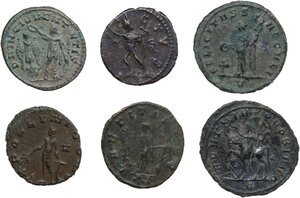 reverse: The Roman Empire.. Multiple lot of six (6) AE Antoniniani
