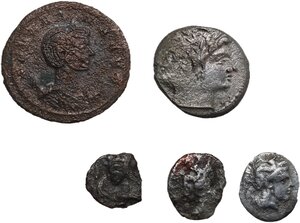 obverse: Miscellaneous from ancient world. . Multiple lot of six (6) unclassified AR/AEcoins