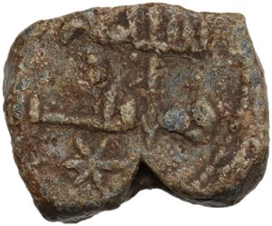 reverse: Aghlabids.  South Italy, Muhammad II ibn Ahmad (250-261 AH / 863-875 DC). Lead seal