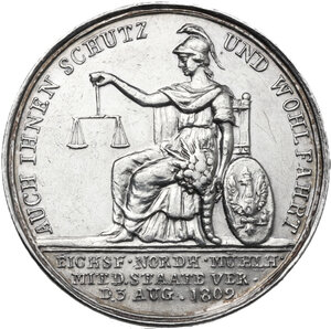 reverse: Germany.  Friedrich Wilhelm III (1797-1840).. AR Medal, 1803