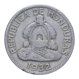 obverse: HONDURAS 10 CENT. 1922 NI. 6,82 GR. BB