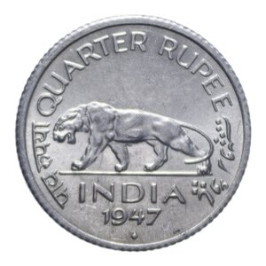 reverse: INDIA GIORGIO V 1/4 RUPIA 1937 NI. 2,96 GR. qFDC