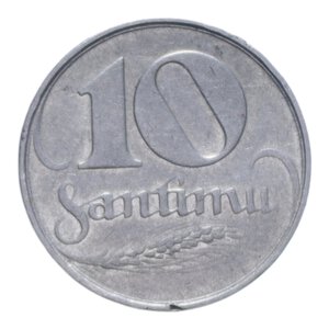 reverse: LETTONIA 10 SANTIMI 1922 R NI. 3,08 GR. BB+
