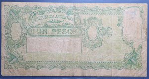 obverse: ARGENTINA 1 PESO 1947 MB+