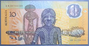 obverse: AUSTRALIA 10 DOLLARI 1988 BICENTENARIO BB+ (PIEGHE)
