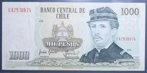 reverse: CILE 1000 PESOS 1990 BB
