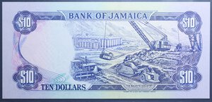 obverse: JAMAICA 10 DOLLARS 1992 FDS