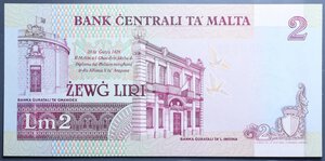 obverse: MALTA 2 LIRA MALTESE 1967 FDS