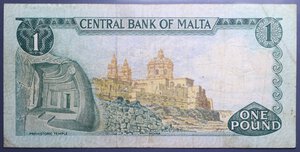 obverse: MALTA 1 POUND 1967 MB-BB