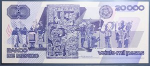 obverse: MESSICO 20000 PESOS 1988 qFDS