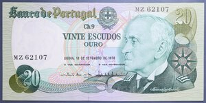 reverse: PORTOGALLO 20 ESCUDOS 1978 qFDS