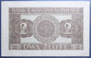 obverse: POLONIA 2 ZLOTY 1941 BB