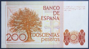 obverse: SPAGNA 200 PESETAS 1980 SPL