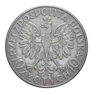 reverse: POLONIA 10 ZLOTY 1932 AG. 21,98 GR. BB-SPL/qSPL
