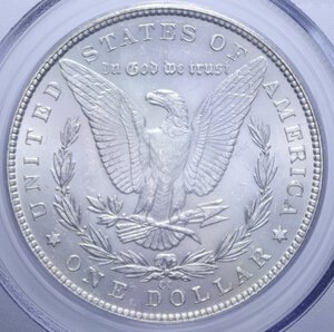 reverse: USA DOLLARO 1884 CC MORGAN AG. MS63 (SIGILLATO PCGS 7152,63/20588924)