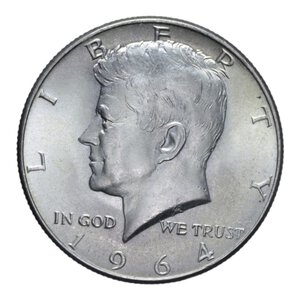 obverse: USA HALF DOLLAR 1964 KENNEDY AG. 12,50 GR. FDC