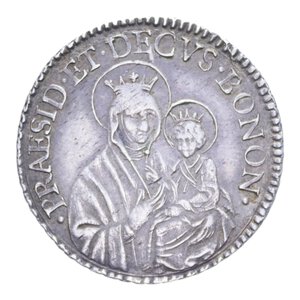 reverse: BOLOGNA PIO VI (1775-1799) PAOLO O 1/2 LIRA DA 10 BOLOGNINI 1781 AG. 2,63 GR. BB-SPL