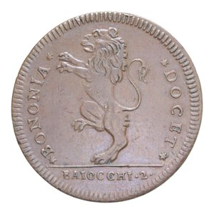 reverse: BOLOGNA PIO VI (1775-1799) 2 BAIOCCHI 1795 CU. 20,10 GR. SPL