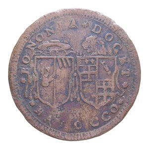 reverse: BOLOGNA PIO VI (1775-1799) BAIOCCO 1780 A. VI R CU. 11,32 GR. BB
