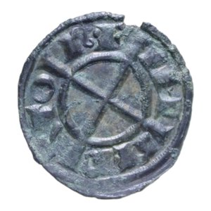 reverse: BRINDISI FEDERICO II (1197-1250) DENARO MI. 0,76 GR. BB+