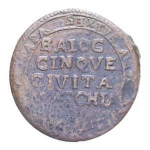 reverse: CIVITAVECCHIA PIO VI (1775-1799) 5 BAIOCCHI 1797 MADONNINA CU. 11,47 GR. BB