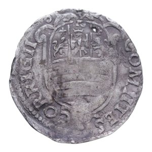 obverse: CORREGGIO ANONIME (1569-1580) GIULIO DA 6 SOLDI VAR. R/QVIRIN… R AG. 2,53 GR. MB-BB