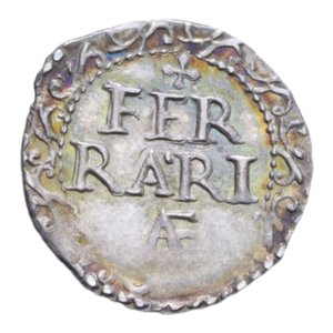 reverse: FERRARA GREGORIO XV (1621-1623) MEZZO GROSSO 1622 AG. 0,80 GR. SPL