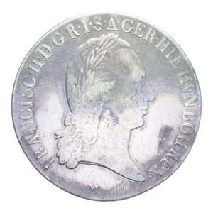 obverse: MILANO FRANCESCO II (1792-1835) CROCIONE 1796 AG. 29,19 GR. qBB/BB+