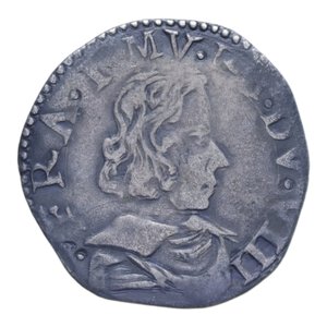 obverse: MODENA FRANCESCO I D ESTE (1629-1658) GIORGINO R MI. 2,26 GR. qBB