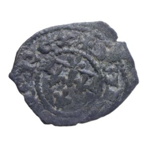 reverse: NAPOLI CARLO II D ANGIO (1285-1309) DENARO GHERARDINO CU. 0,64 GR. BB