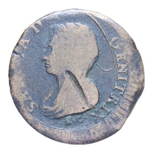 obverse: PERUGIA PIO VI (1775-1799) 5 BAIOCCHI 1797 MADONNINA CU. 12,15 GR. MB+
