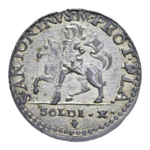reverse: PIACENZA FRANCESCO FARNESE (1694-1727) 10 SOLDI (X) MI. 4,40 GR. qFDC