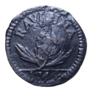 reverse: RAVENNA BENEDETTO XIV (1740-1758) QUATTRINO 1744 CU. 1,98 GR. qBB