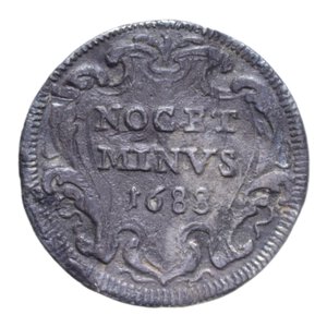 reverse: ROMA INNOCENZO XI (1676-1689) GROSSO 1688 AG. 1,51 GR. BB (PATINA + TONDELLO ONDULATO)