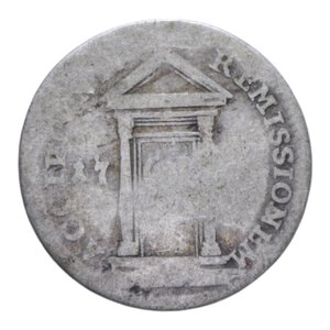 reverse: ROMA BENEDETTO XIV (1740-1758) GROSSO 1750 GIUBILEO AG. 1,20 GR. MB+/MB