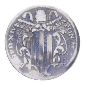 obverse: ROMA BENEDETTO XIV (1740-1758) GROSSO A. IX AG. 1,17 GR. qBB