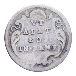 reverse: ROMA BENEDETTO XIV (1740-1758) GROSSO A. IX AG. 1,17 GR. qBB