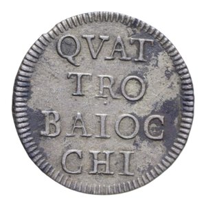 reverse: ROMA BENEDETTO XIV (1740-1758) 4 BAIOCCHI 1748 R MI. 3,10 GR. BB
