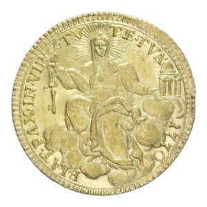 reverse: ROMA CLEMENTE XIV (1769-1774) ZECCHINO 1770 R AU. 3,44 GR. MIR. 2735/4 SPL-FDC/SPL